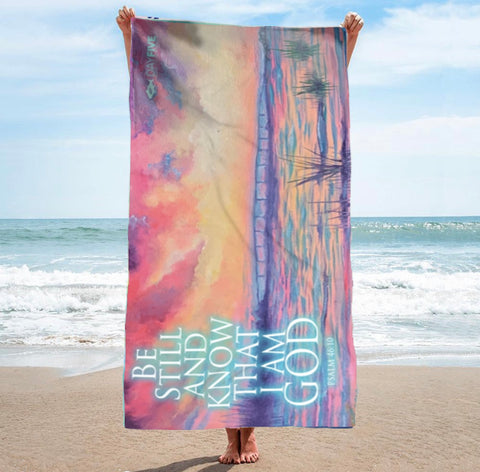 "Be Still" EI Bridge Beach Towel